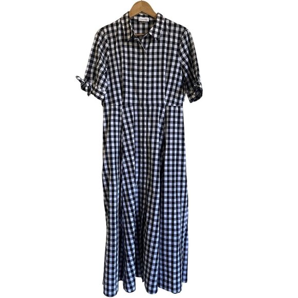 cute floral dresses for women Print Midi Dress- Women's Cotton Dresses- Aureum Midi Dress cult-eco Leather Low Heel Sandals: Size:4 (XXS)